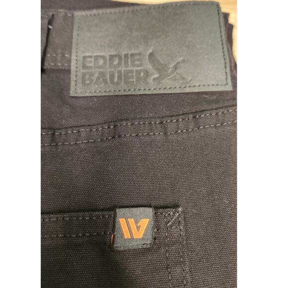 Eddie Bauer Men's Utility Cotton Canvas Stretch Pant Black Size 38 x 32 NWT - Picture 3 of 6